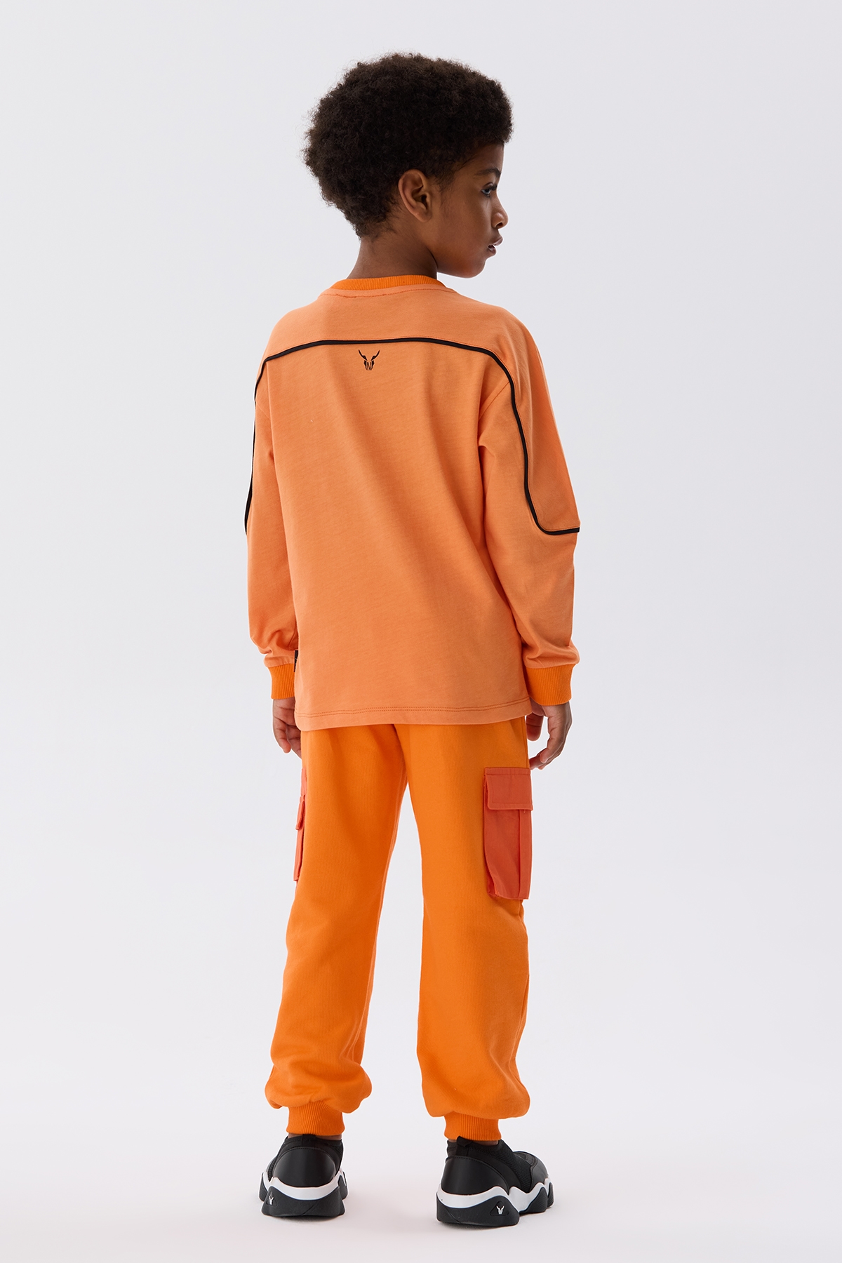 Erkek Çocuk Oranj Sweatshirt