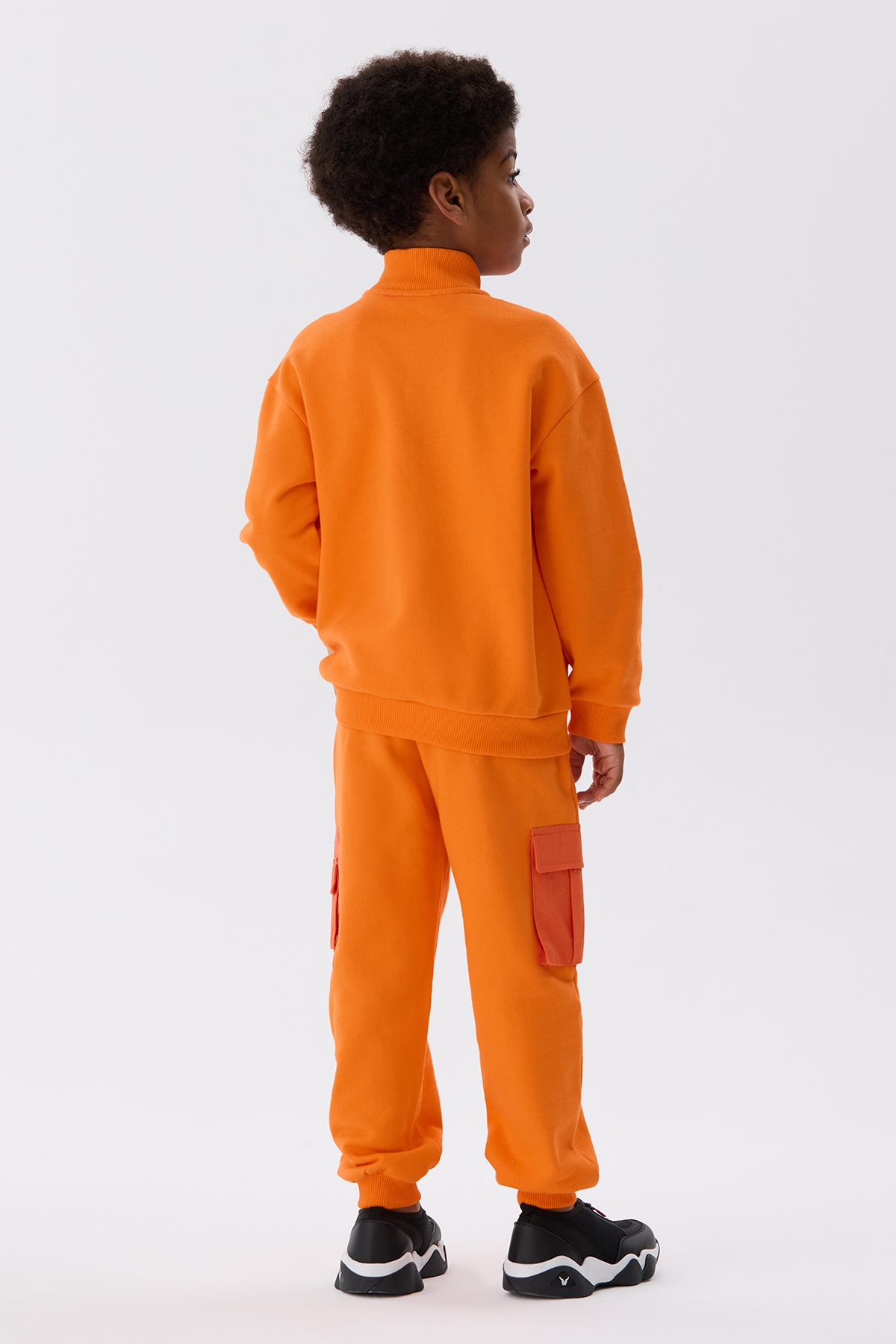 Erkek Çocuk Oranj Sweatshirt