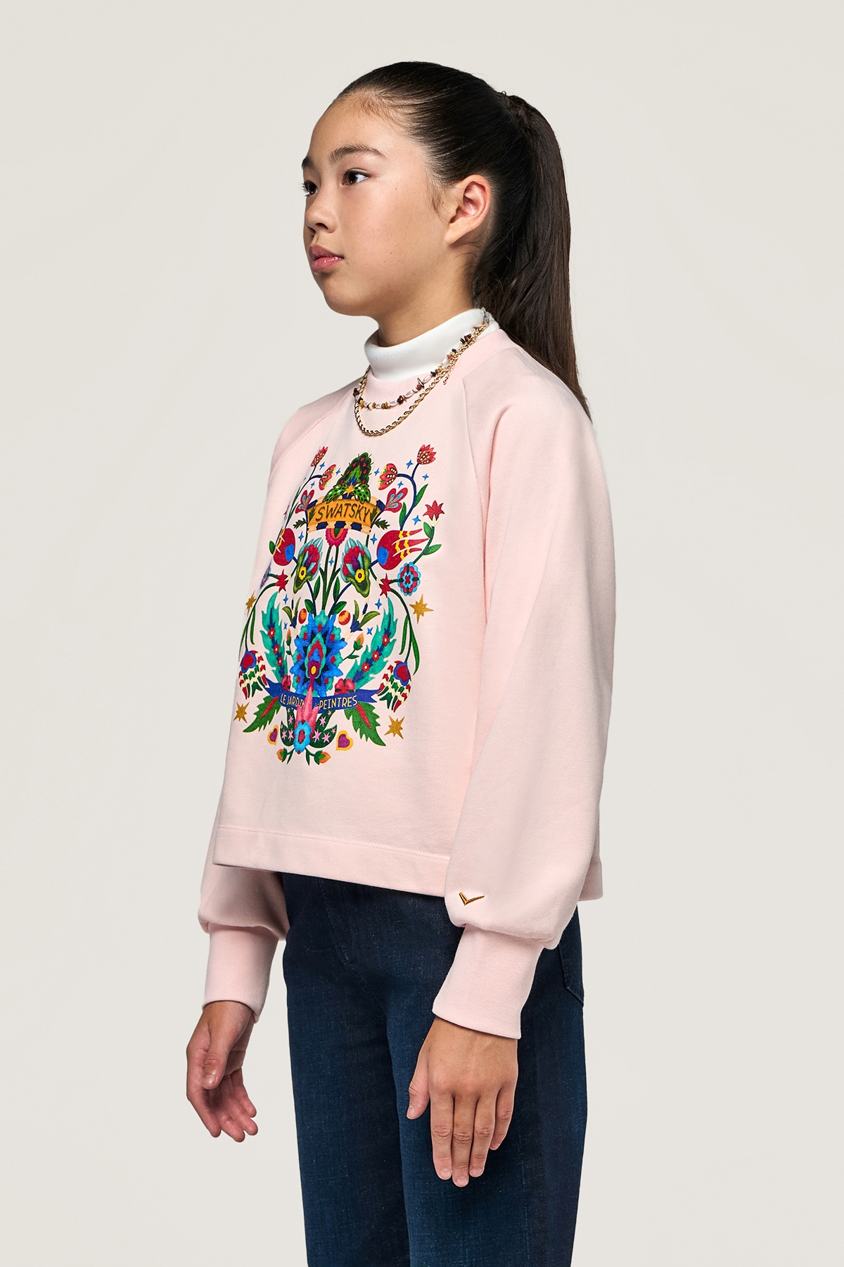 Kız Çocuk Pembe Sweatshirt