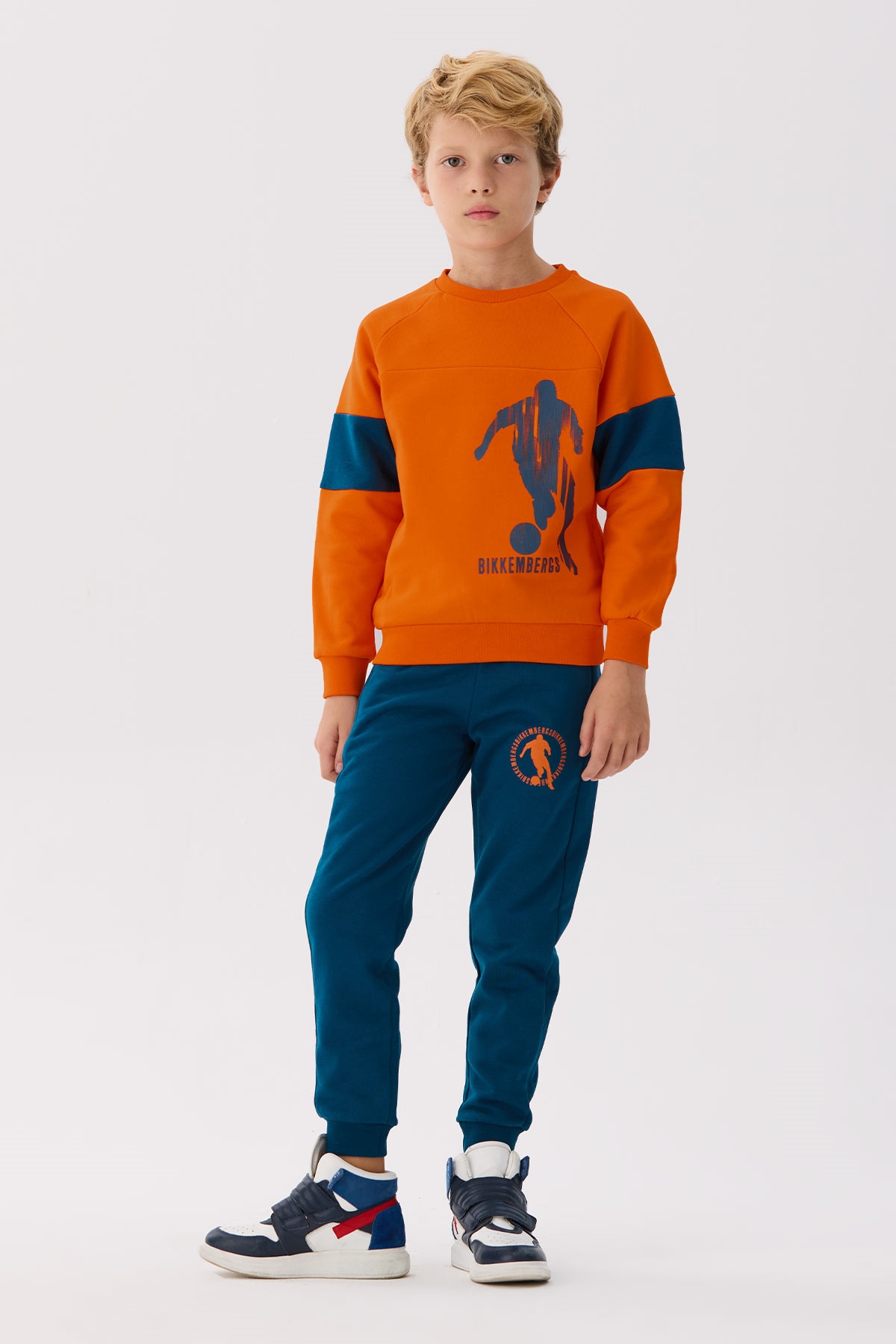 Erkek Çocuk Oranj Sweatshirt