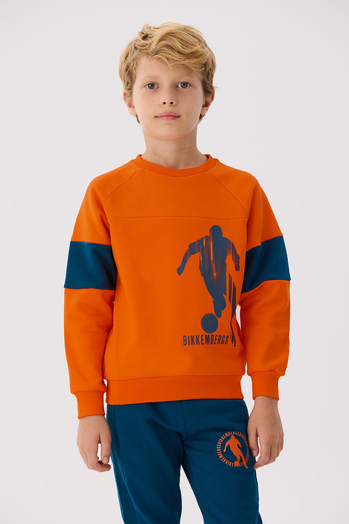 Erkek Çocuk Oranj Sweatshirt