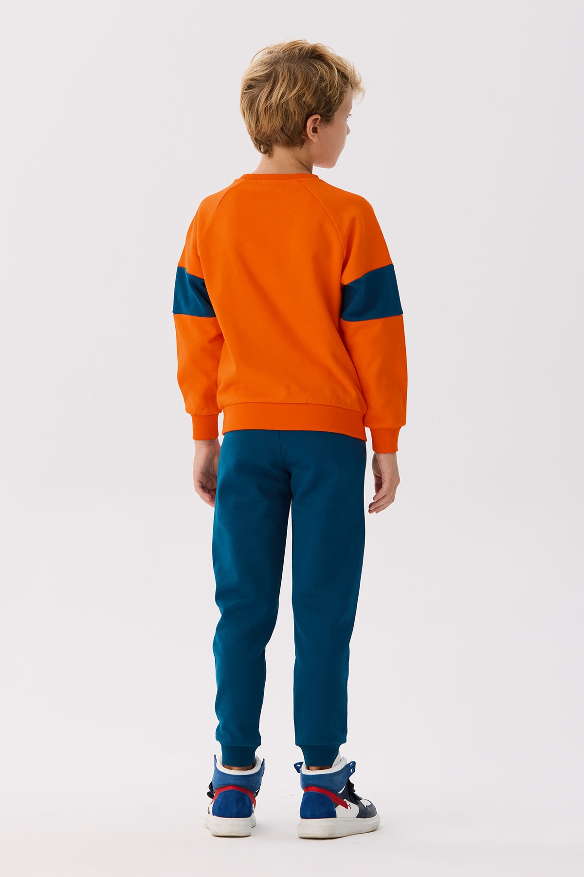 Erkek Çocuk Oranj Sweatshirt