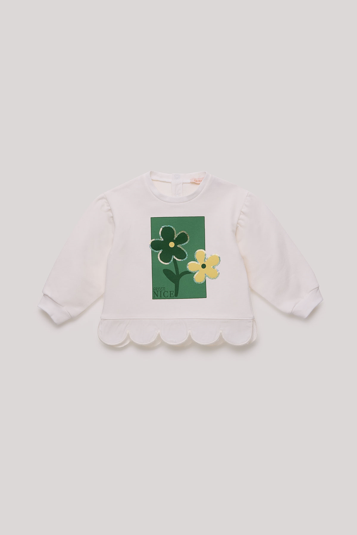 Kız Bebek Ekru Sweatshirt