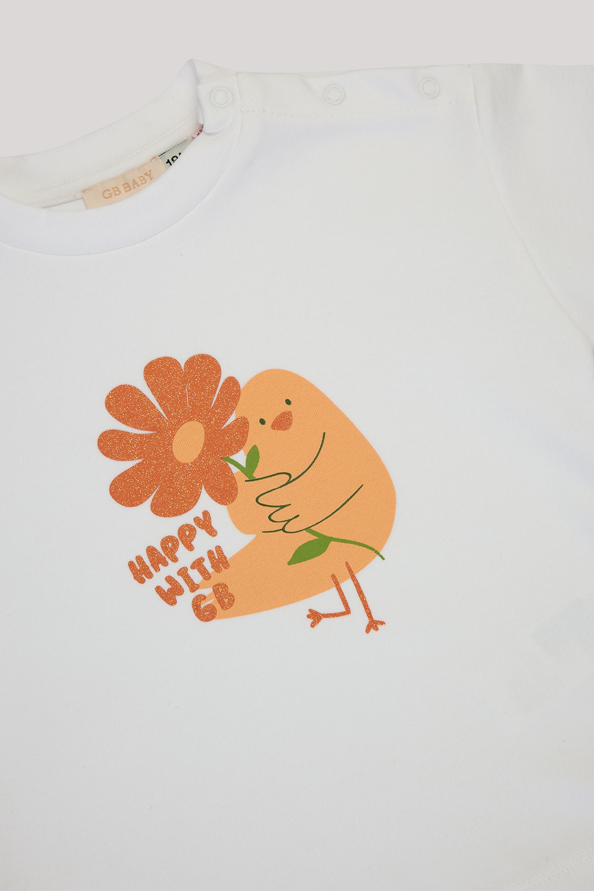 Kız Bebek Beyaz Sweatshirt 