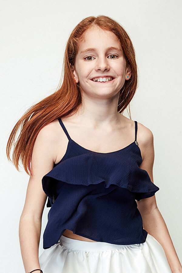 Resim Kız Çocuk Lacivert Bluz
