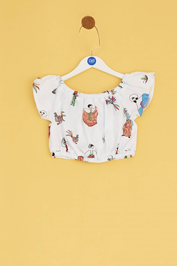 Resim Kız Bebek Desenli Bluz