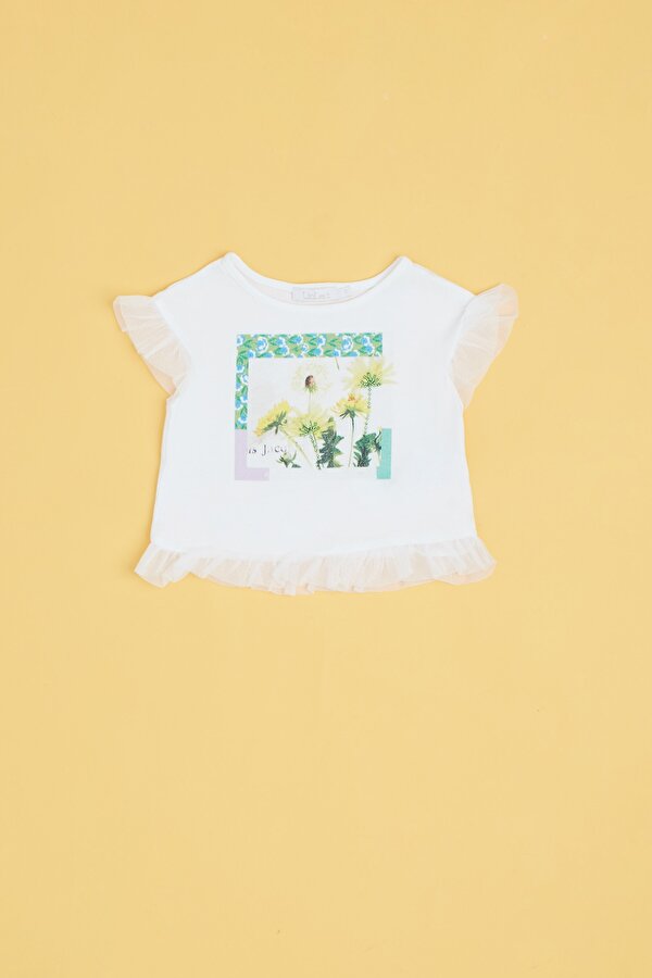 Resim Kız Bebek Beyaz Bluz