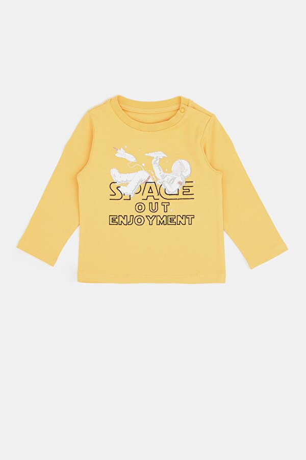 Resim Erkek Bebek Sarı T-Shirt
