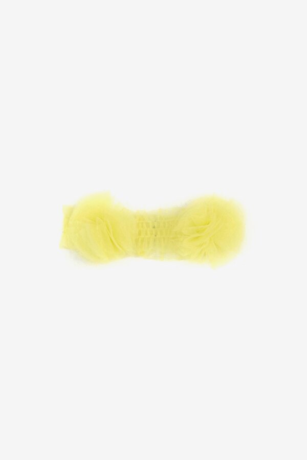 Resim Kız Bebek Neon Sarı Saç Bandı