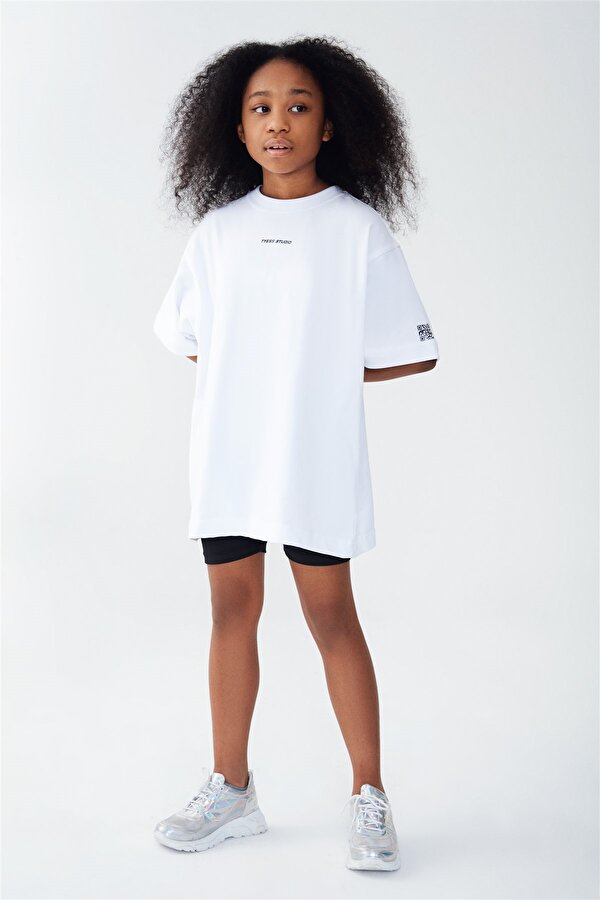 Resim Kız Çocuk Beyaz T-Shirt