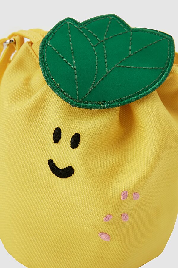 Resim Kız Bebek Sarı Çanta