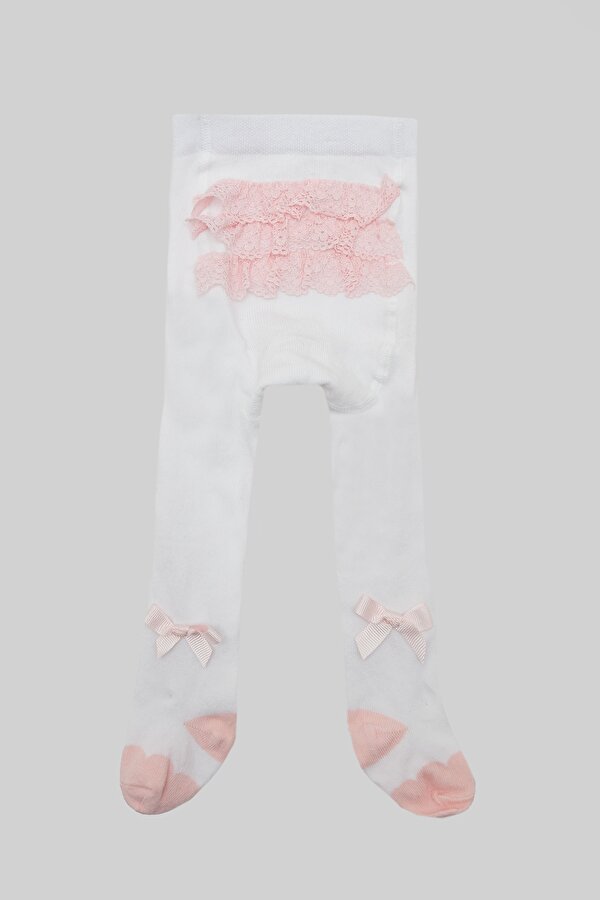 Resim Kız Bebek Beyaz Külotlu Çorap