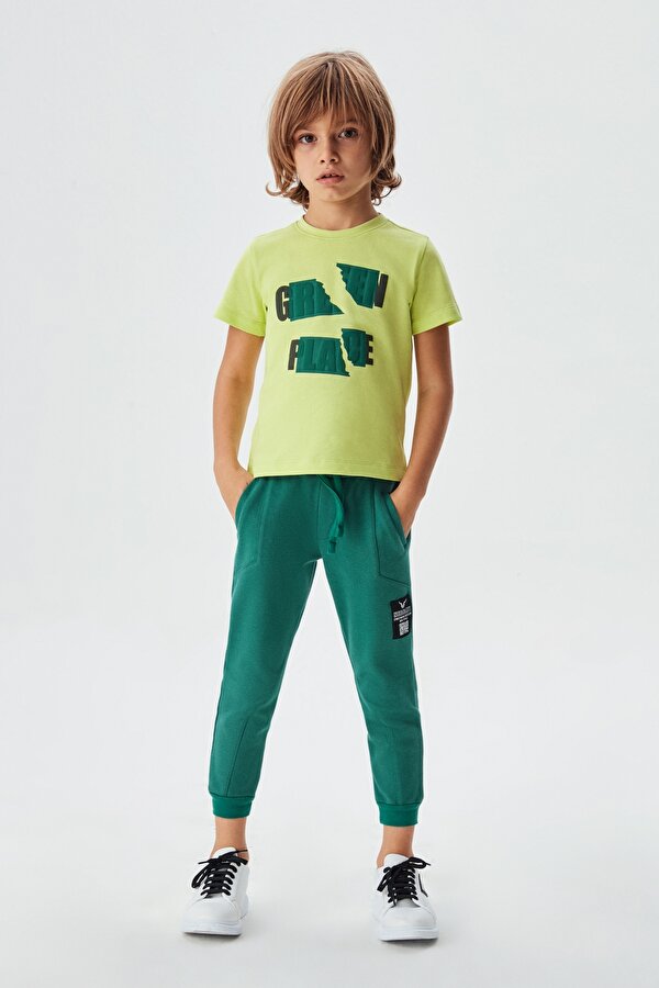 Resim Erkek Çocuk Yeşil T-Shirt
