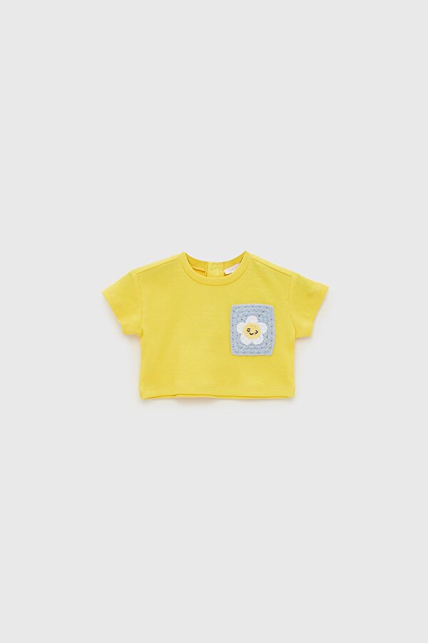 Resim Kız Bebek Sarı T-Shirt