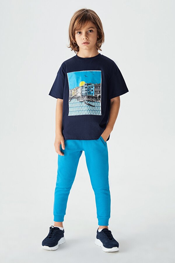 Resim Erkek Çocuk Lacivert T-Shirt