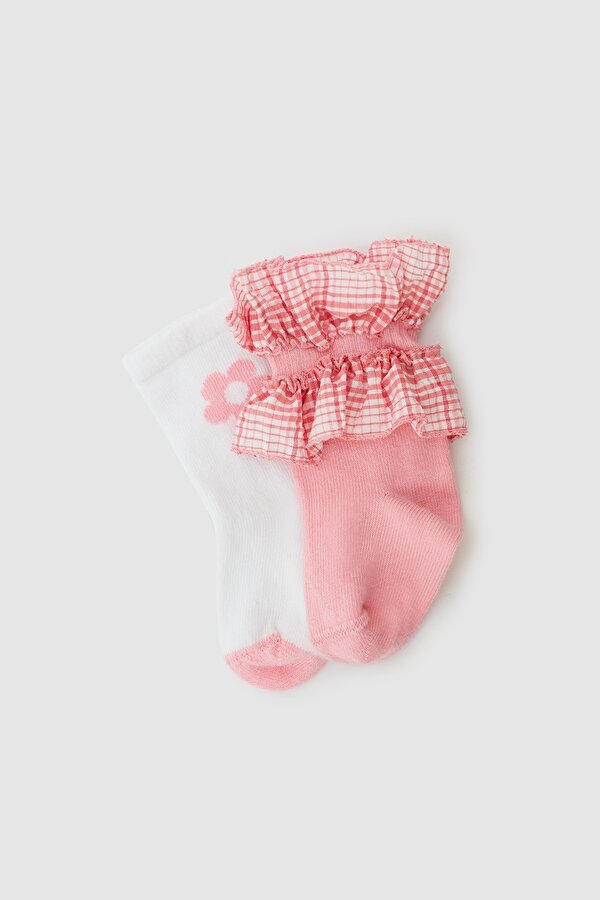 Resim Kız Bebek Pembe Çorap