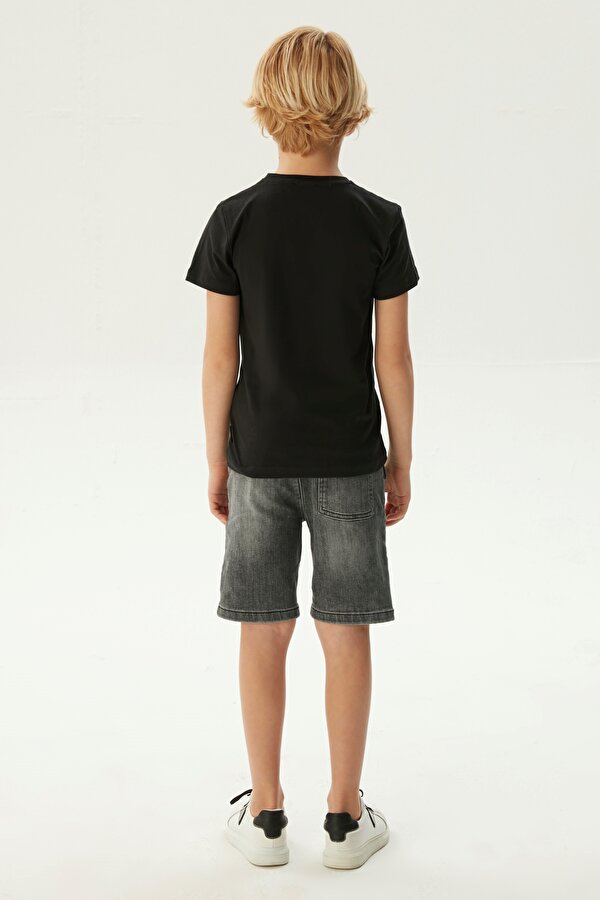 Resim Erkek Çocuk Siyah T-Shirt