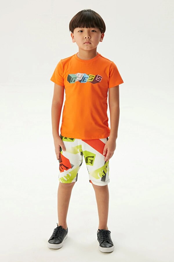 Resim Erkek Çocuk Oranj T-Shirt